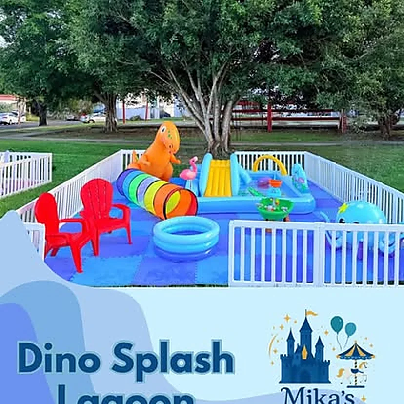 Arte promocional del paquete Dino Splash Lagoon de Mika's Wonderland